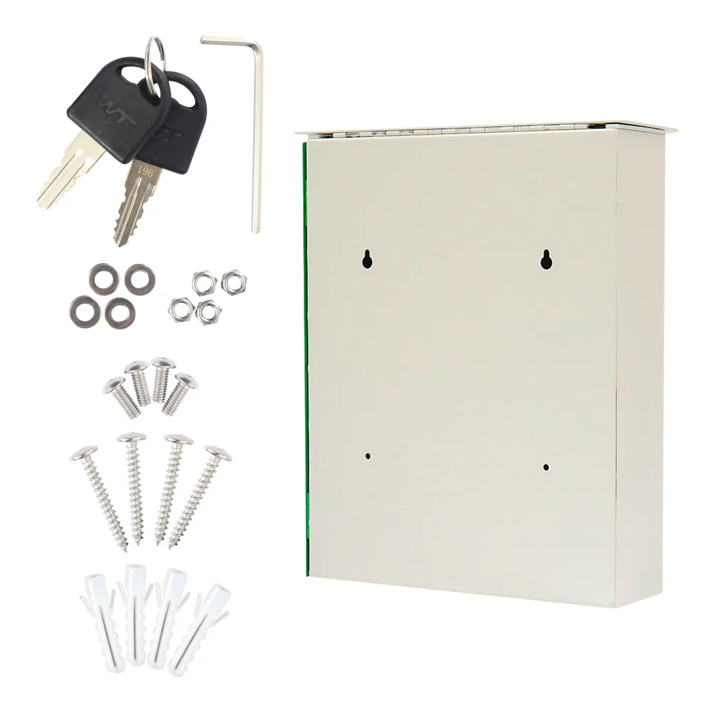 Rottner Briefkasten Splashy weiß neongrün – Ansicht 6