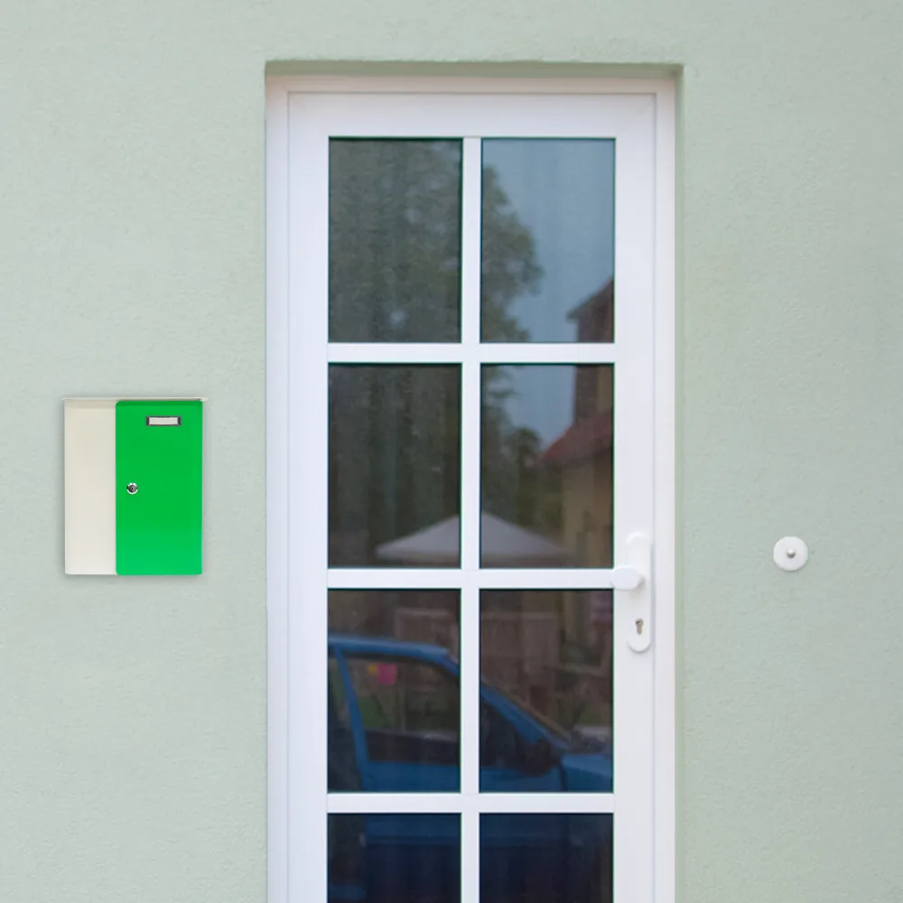 Rottner Briefkasten Splashy weiß neongrün – Ansicht 7