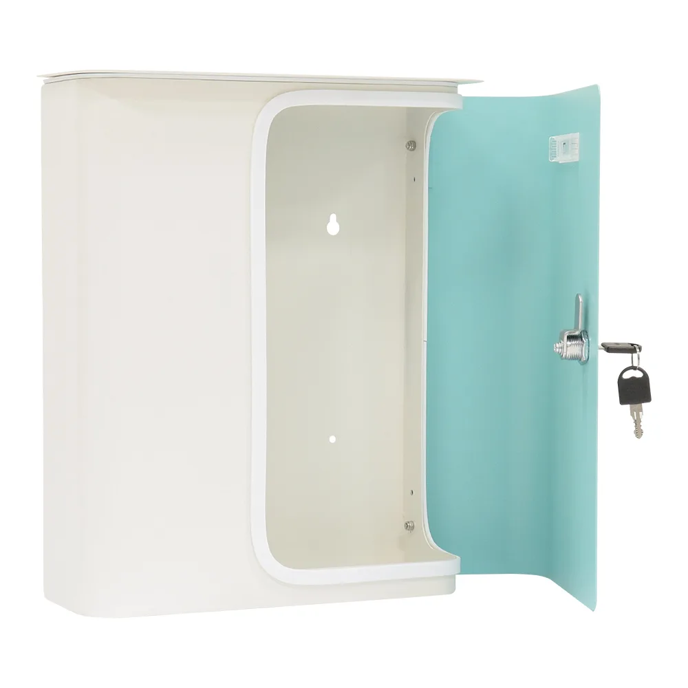 Rottner Briefkasten Splashy weiß türkis – Ansicht 4