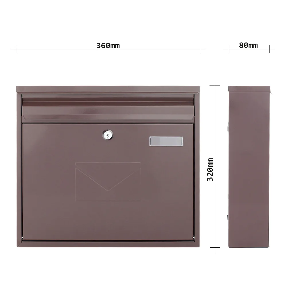 Rottner Briefkasten Teramo braun – Ansicht 4