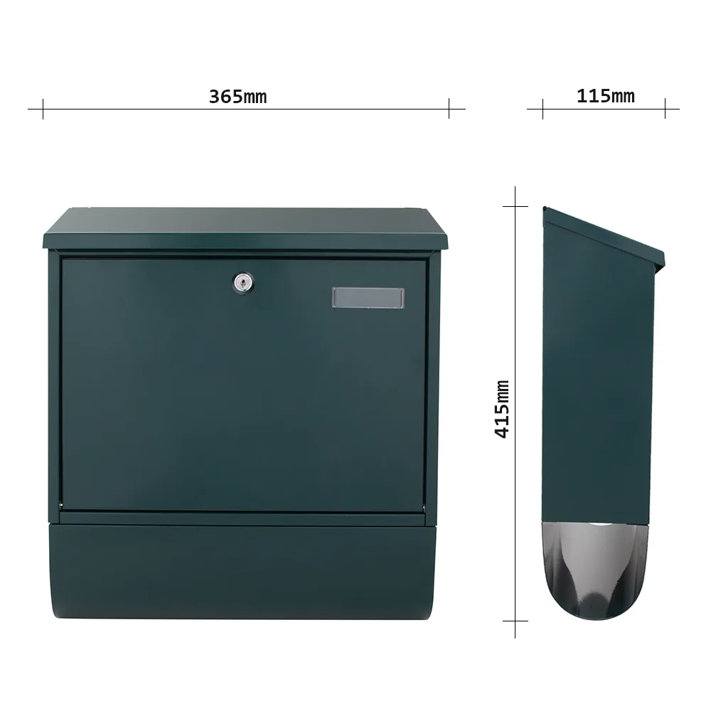 Rottner Briefkasten Villa Spezial Set grün – Ansicht 4