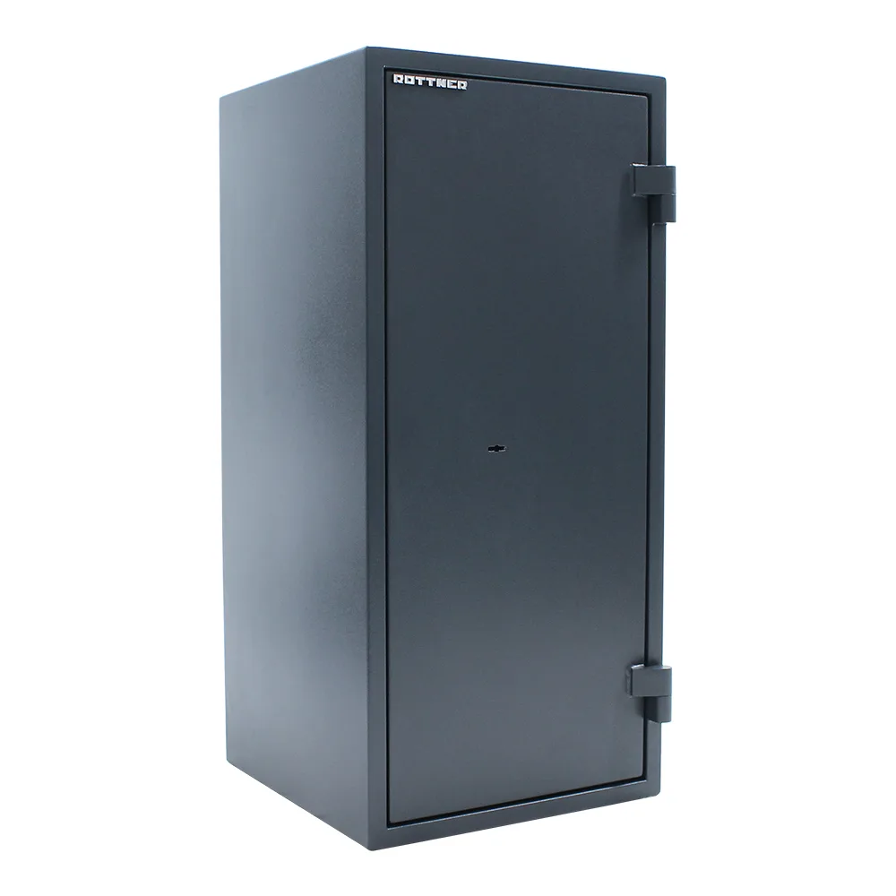 Rottner Dokumententresor EN1 Fire Hero 100 Doppelbartschloss anthrazit – Ansicht 1
