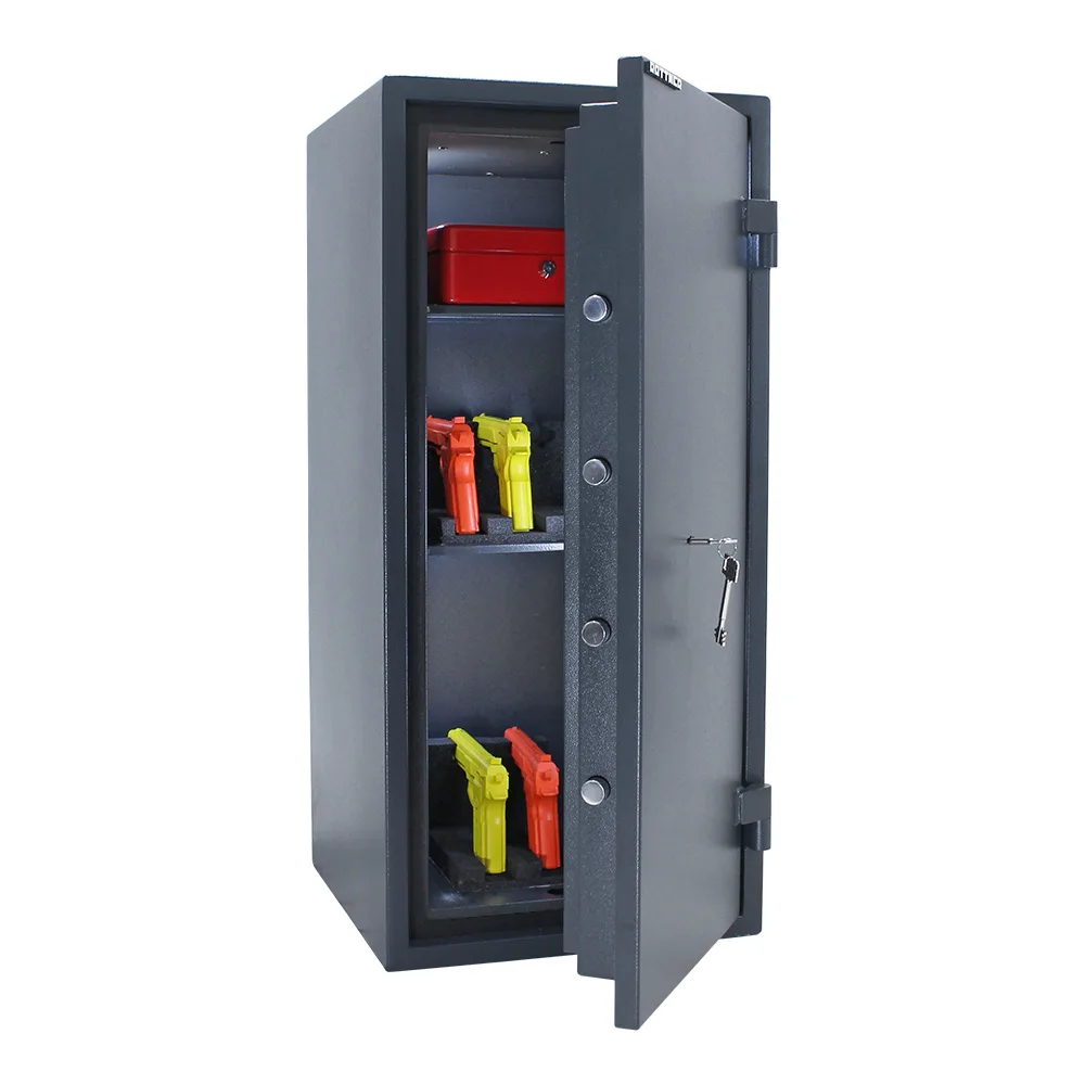 Rottner Dokumententresor EN1 Fire Hero 100 Doppelbartschloss anthrazit – Ansicht 4