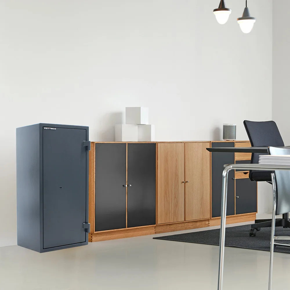 Rottner Dokumententresor EN1 Fire Hero 100 Doppelbartschloss anthrazit – Ansicht 7