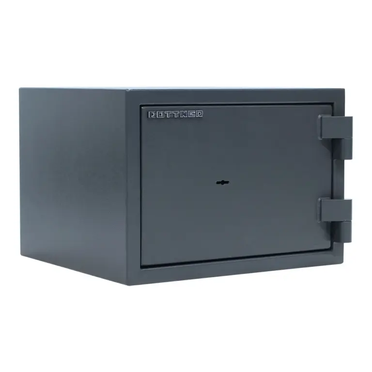 Rottner Dokumententresor EN1 Fire Hero 30 Doppelbartschloss anthrazit – Ansicht 1
