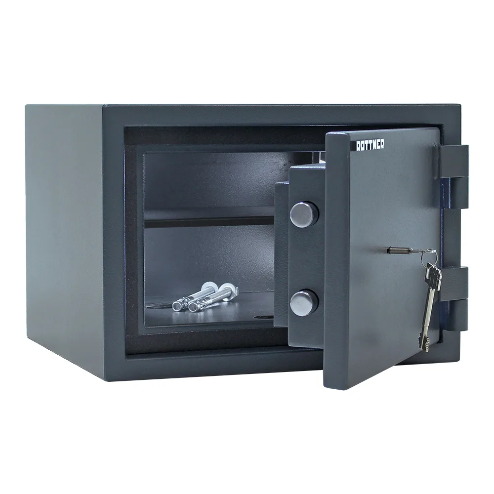 Rottner Dokumententresor EN1 Fire Hero 30 Doppelbartschloss anthrazit – Ansicht 2