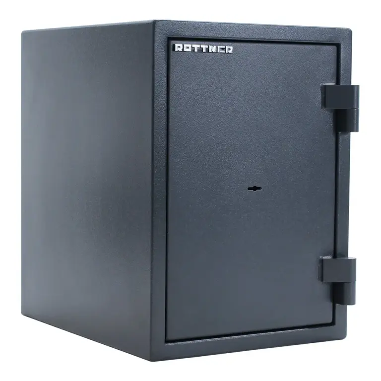 Rottner Dokumententresor EN1 Fire Hero 50 Doppelbartschloss anthrazit – Ansicht 1