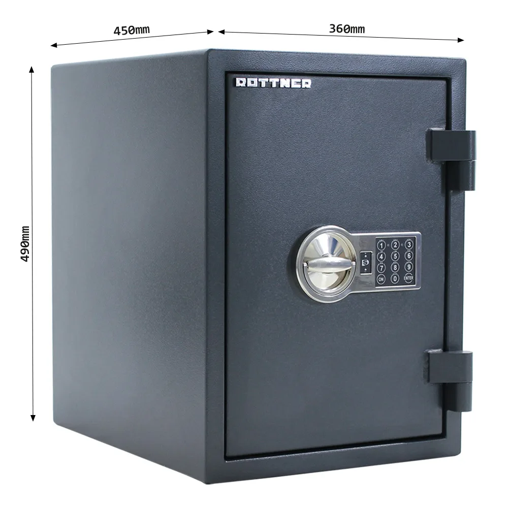 Rottner Dokumententresor EN1 Fire Hero 50 Elektronikschloss anthrazit – Ansicht 5