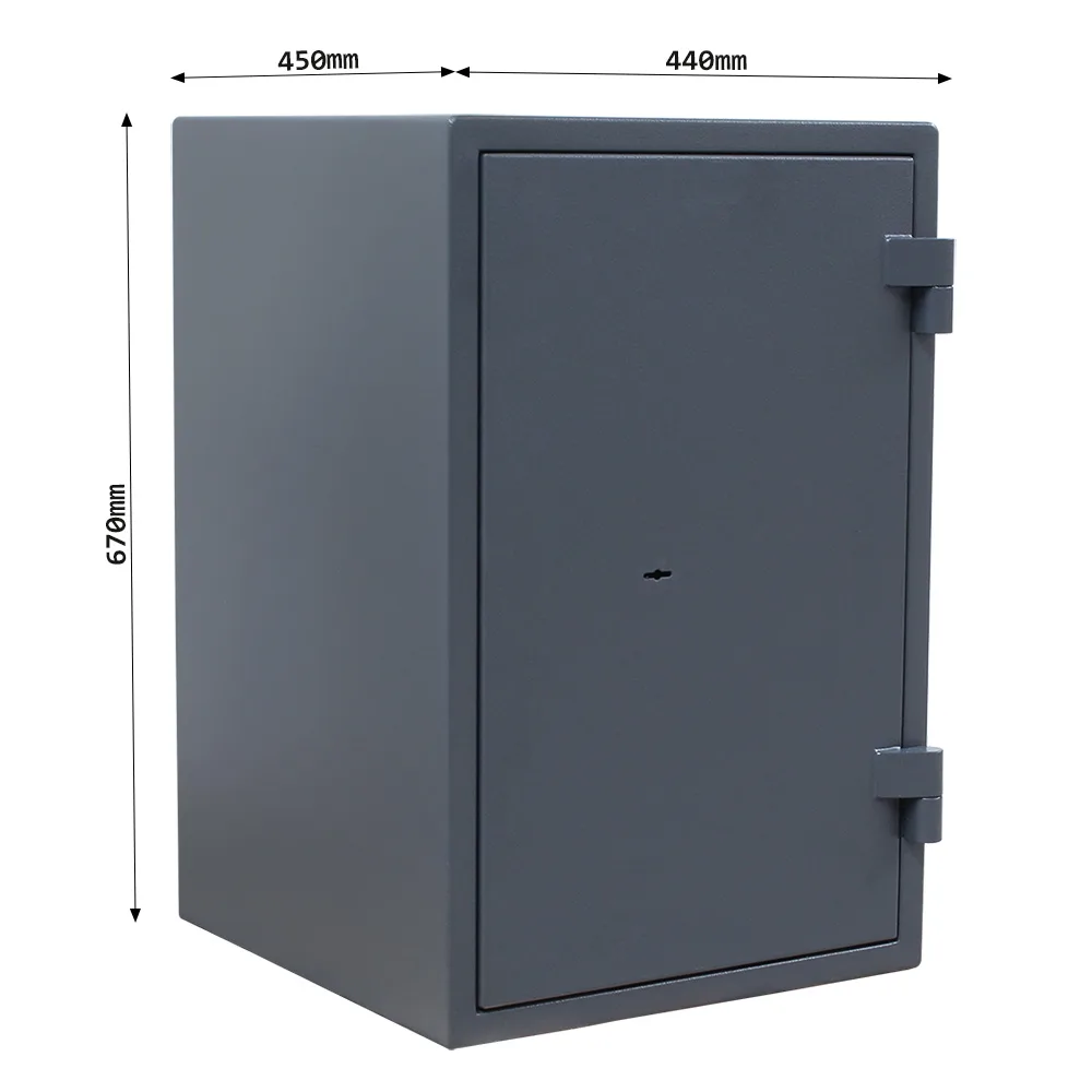 Rottner Dokumententresor EN1 Fire Hero 65 Doppelbartschloss anthrazit – Ansicht 4