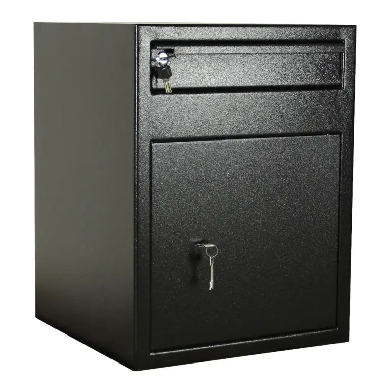 Rottner Einwurftresor Cashmatic 2 Doppelbartschloss schwarz – Ansicht 1
