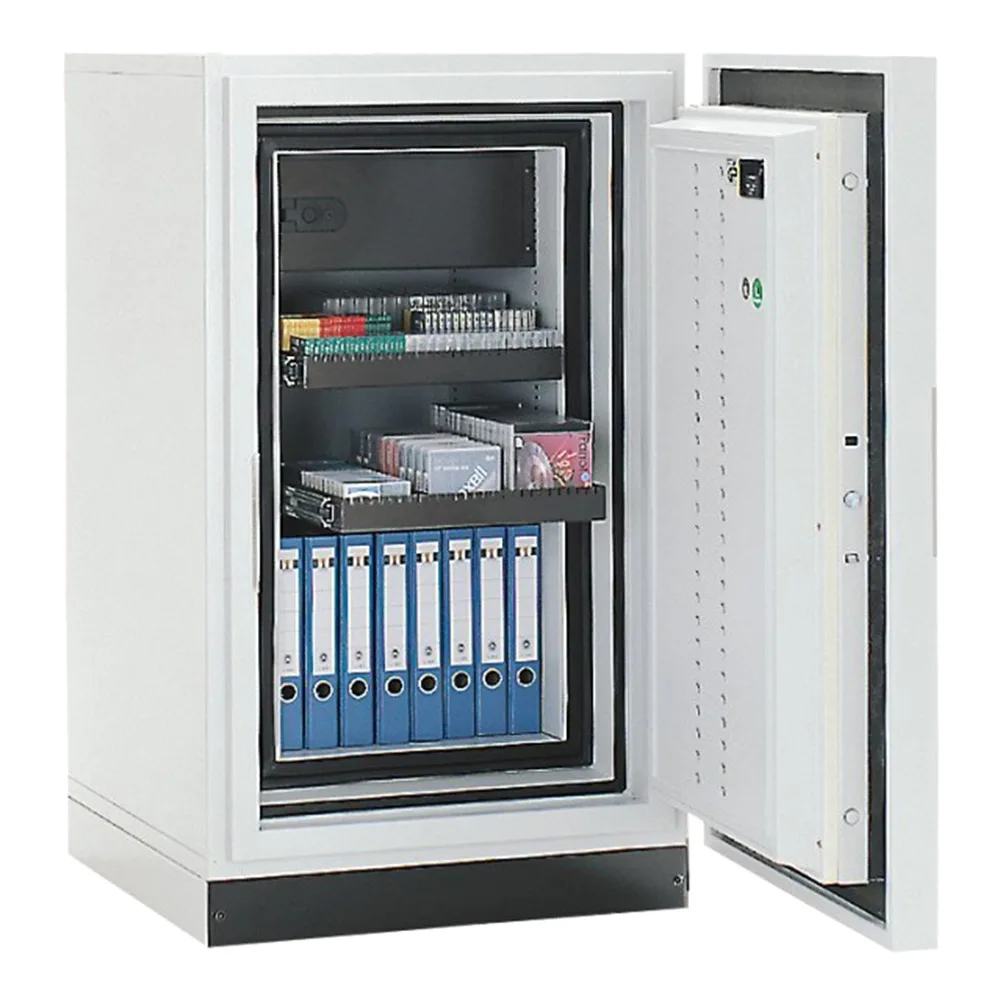 Rottner Feuersicherer Datenschrank S 120 DIS Super Data 3 Elektronikschloss grau – Ansicht 1