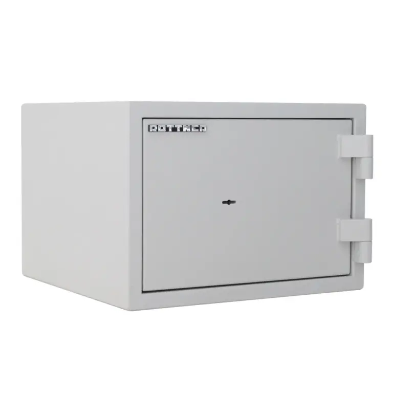 Rottner feuersicherer Dokumententresor S2 Fire Safe 30 Doppelbartschloss grau – Ansicht 1
