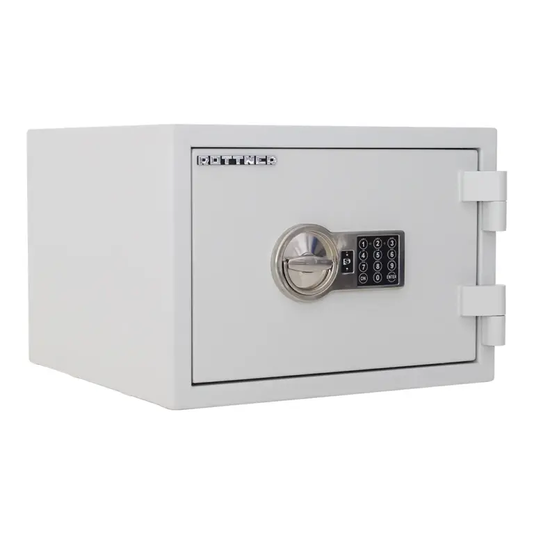 Rottner feuersicherer Dokumententresor S2 Fire Safe 30 Elektronikschloss grau – Ansicht 1