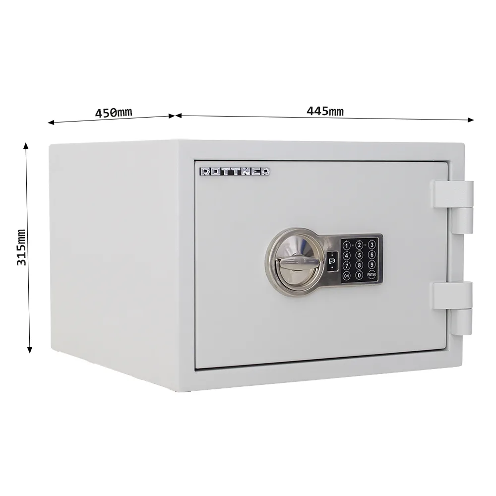 Rottner feuersicherer Dokumententresor S2 Fire Safe 30 Elektronikschloss grau – Ansicht 4