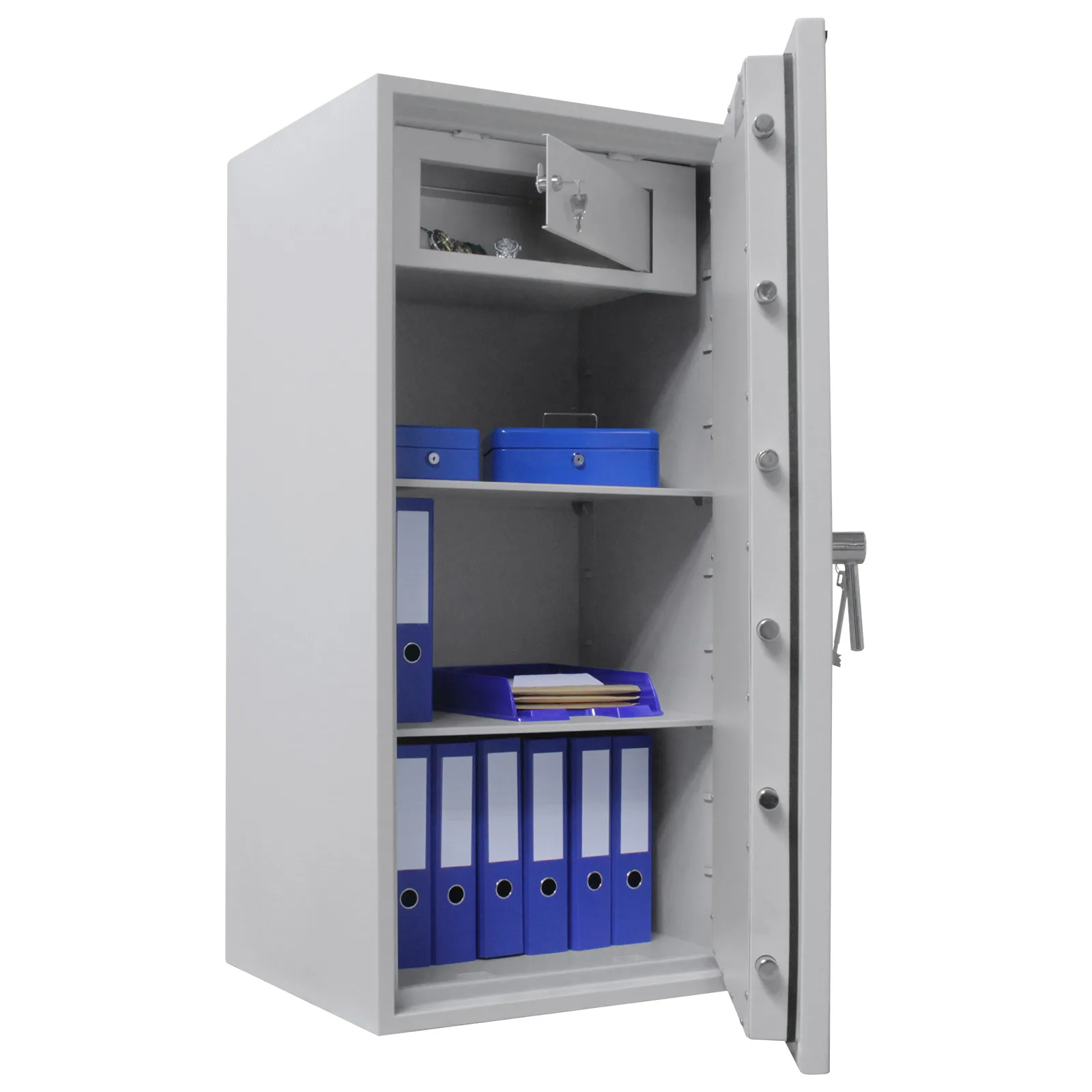 Rottner feuersicherer Wertschutzschrank EN1 Opal Fire OPD-120 IT Premium Doppelbartschloss – Ansicht 3