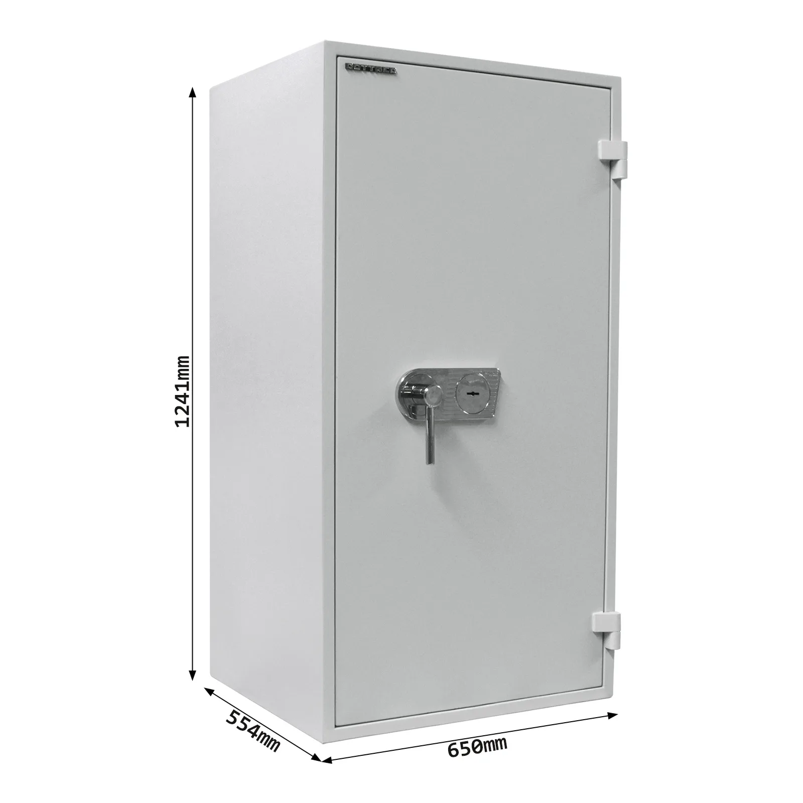 Rottner feuersicherer Wertschutzschrank EN1 Opal Fire OPD-120 IT Premium Doppelbartschloss – Ansicht 5
