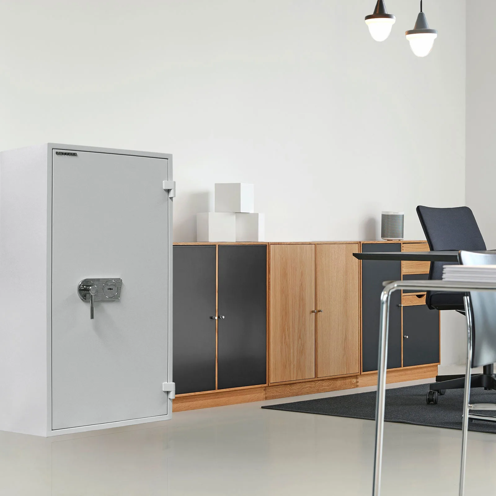 Rottner feuersicherer Wertschutzschrank EN1 Opal Fire OPD-120 IT Premium Doppelbartschloss – Ansicht 7