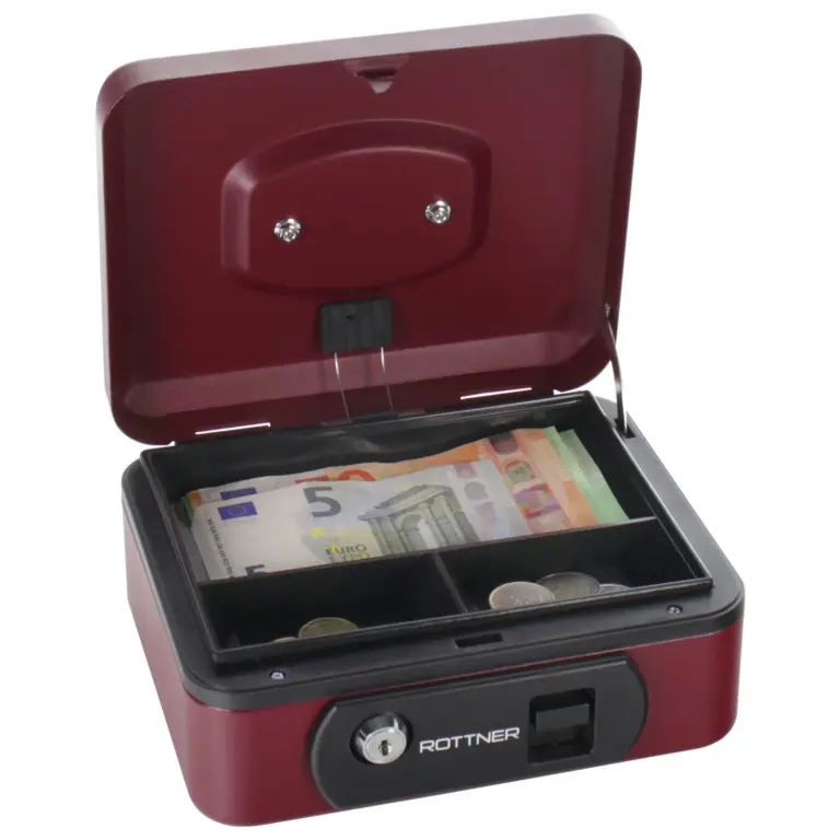 Rottner Geldkassette Pro Box One Berry – Ansicht 1