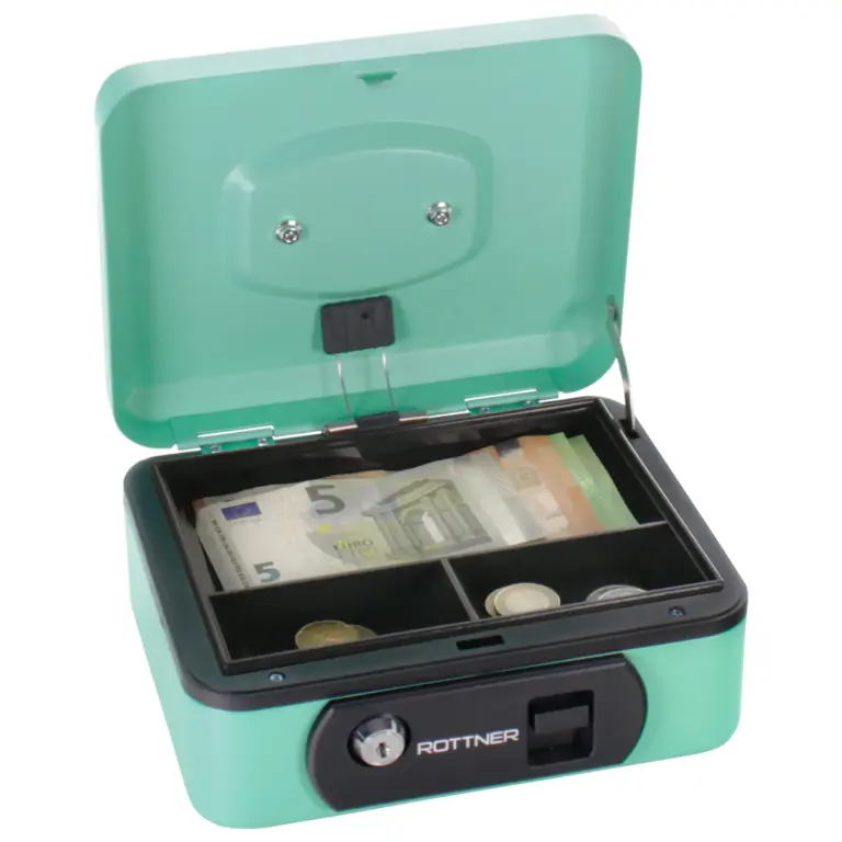 Rottner Geldkassette Pro Box One Türkis – Ansicht 1