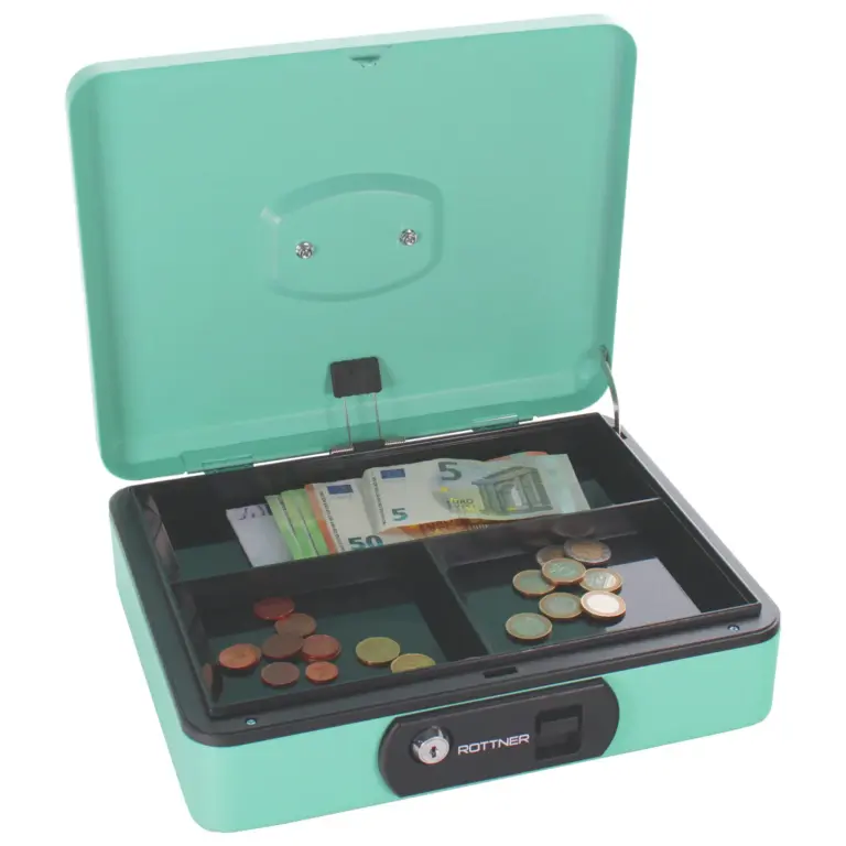 Rottner Geldkassette Pro Box Two Türkis – Ansicht 1