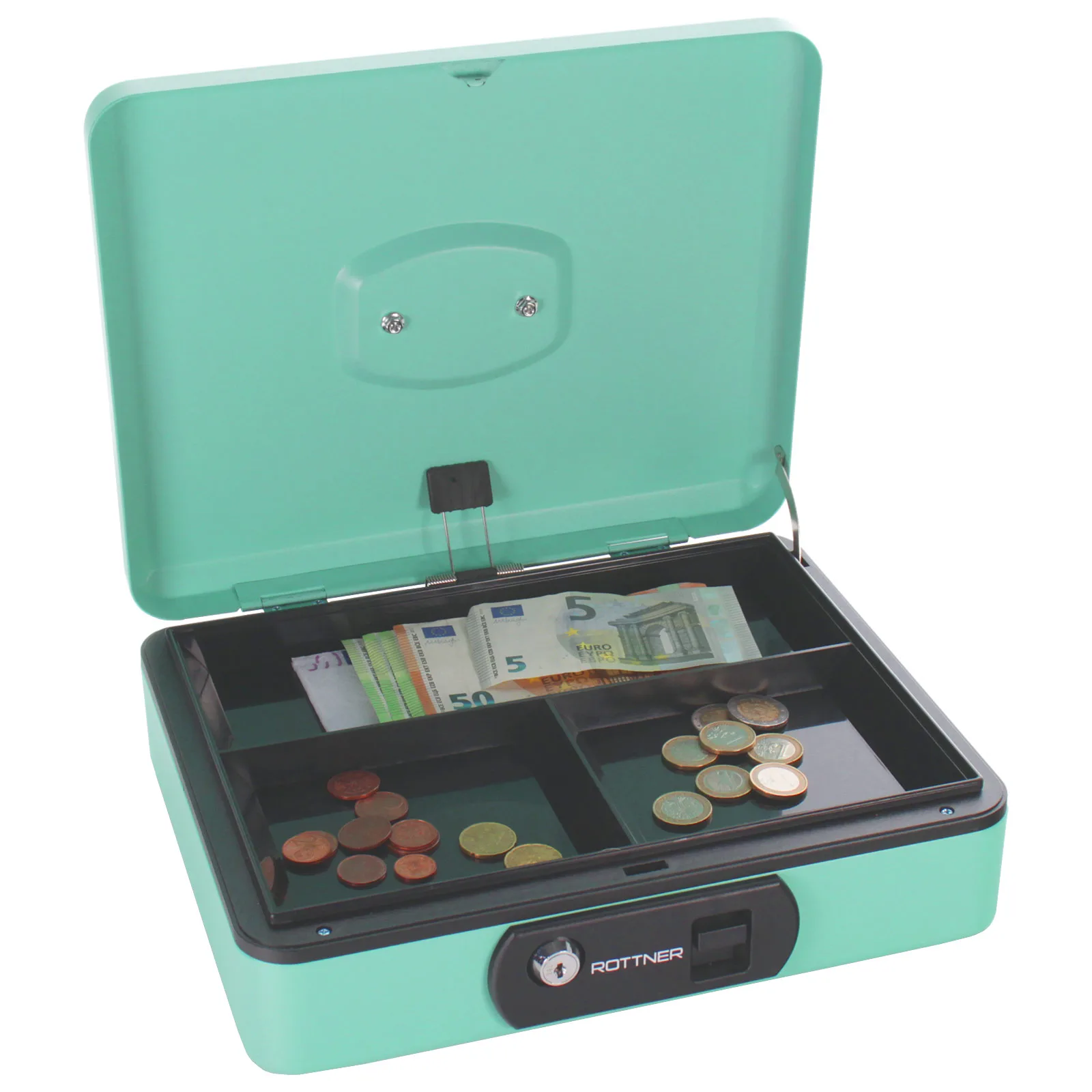 Rottner Geldkassette Pro Box Two Türkis – Ansicht 1