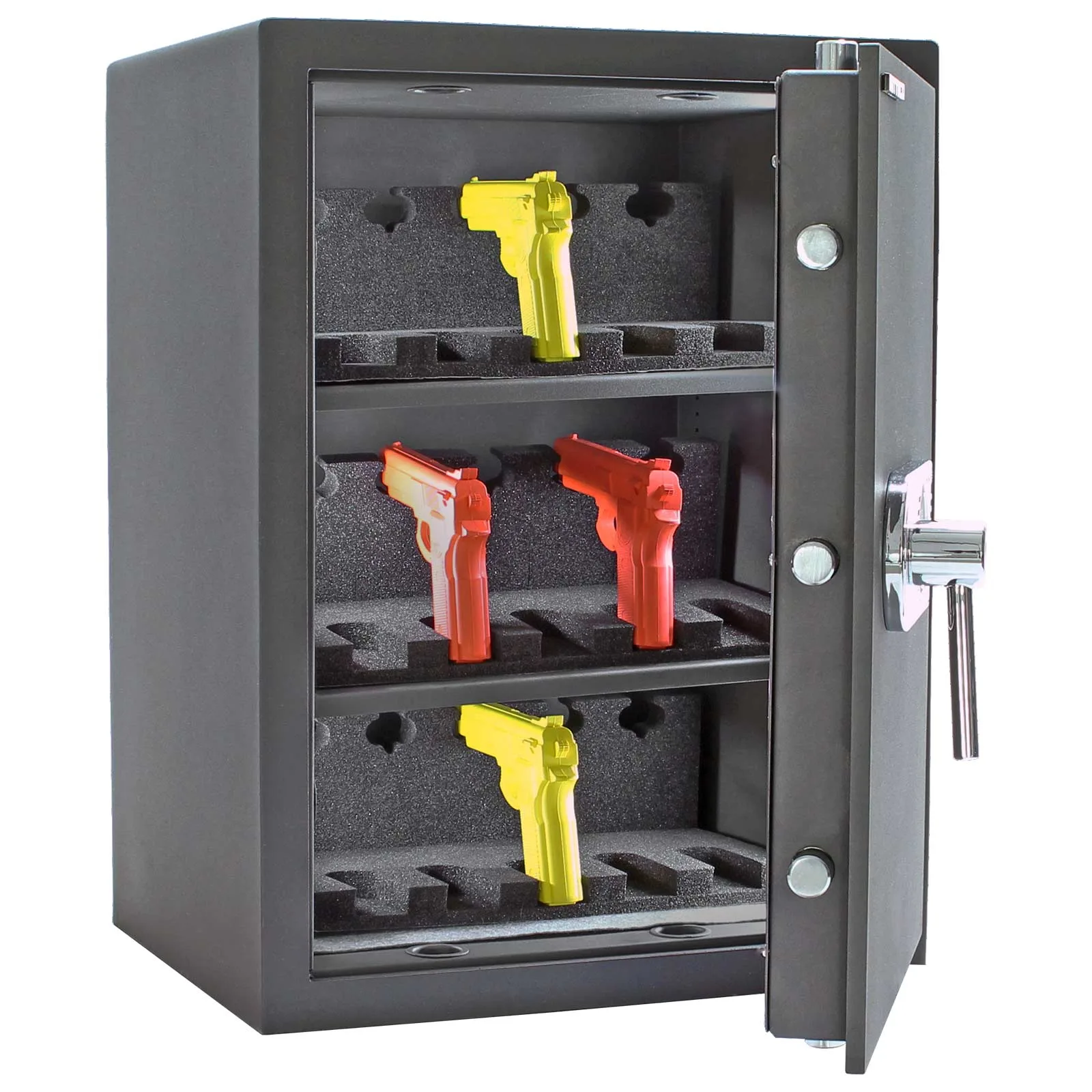 Rottner Kurzwaffentresor EN-1 KWT-65 Elektronikschloss anthrazit – Ansicht 4