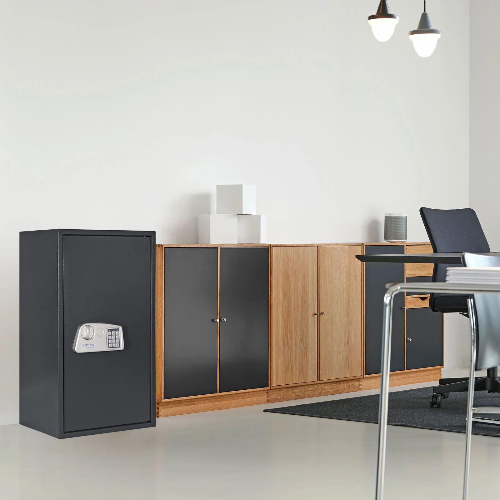 Rottner Möbeltresor Jupiter 6 Elektronikschloss anthrazit – Ansicht 6