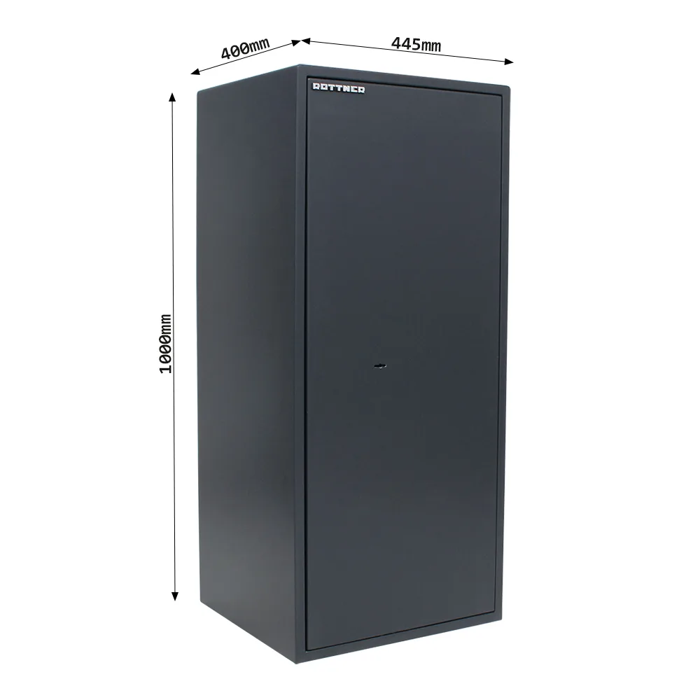 Rottner Möbeltresor S2 PowerSafe 1000 IT Doppelbartschloss anthrazit – Ansicht 4