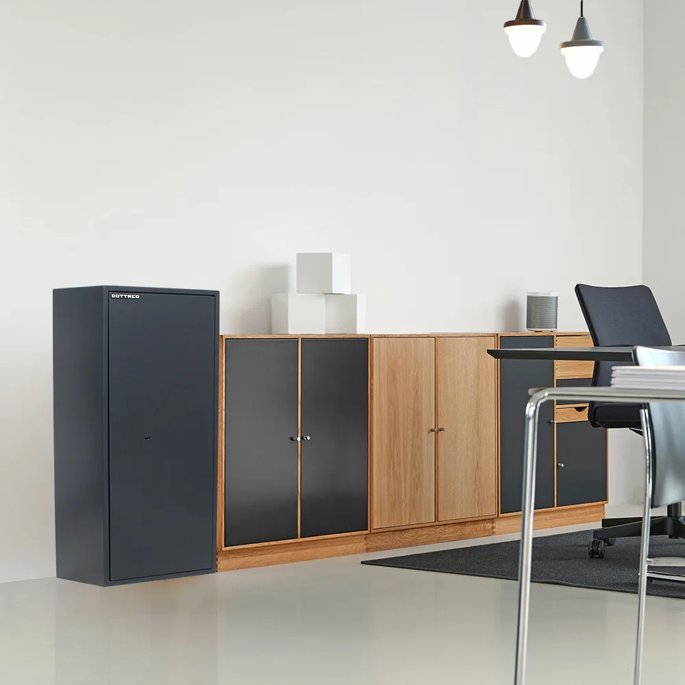 Rottner Möbeltresor S2 PowerSafe 1000 IT Doppelbartschloss anthrazit – Ansicht 6
