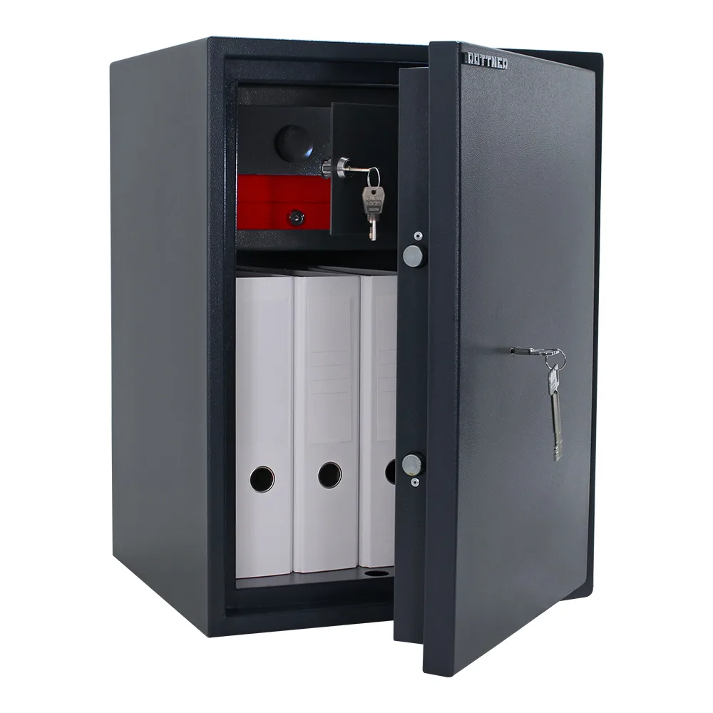 Rottner Möbeltresor S2 PowerSafe 600 IT Doppelbartschloss anthrazit – Ansicht 3