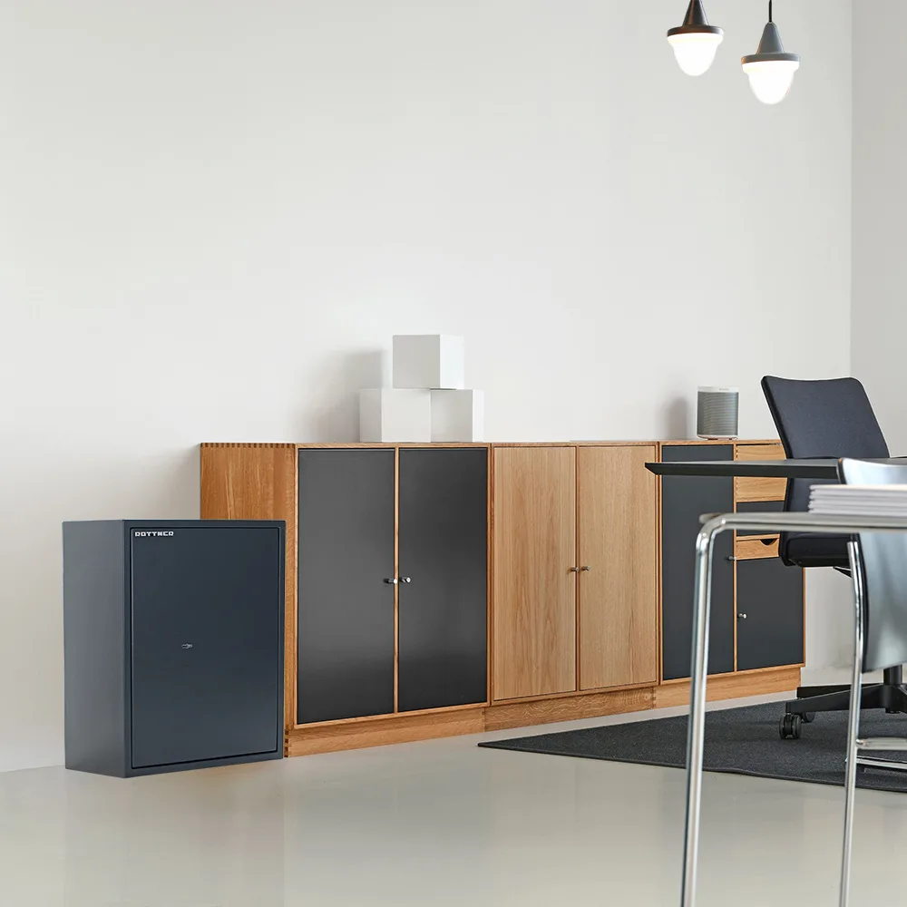 Rottner Möbeltresor S2 PowerSafe 600 IT Doppelbartschloss anthrazit – Ansicht 6