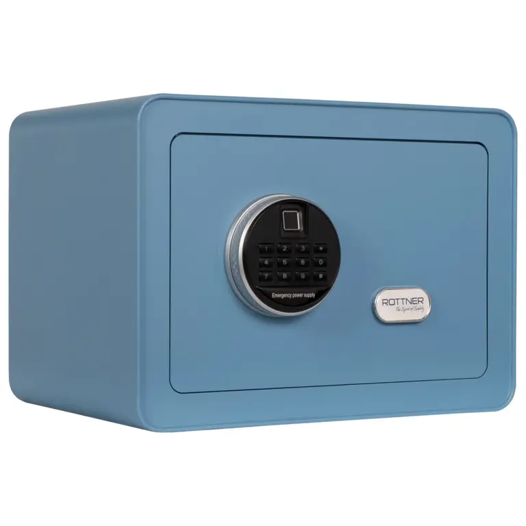 Rottner Möbeltresor Vintage-Blue Elektronikschloss inkl. Fingerprint – Ansicht 1