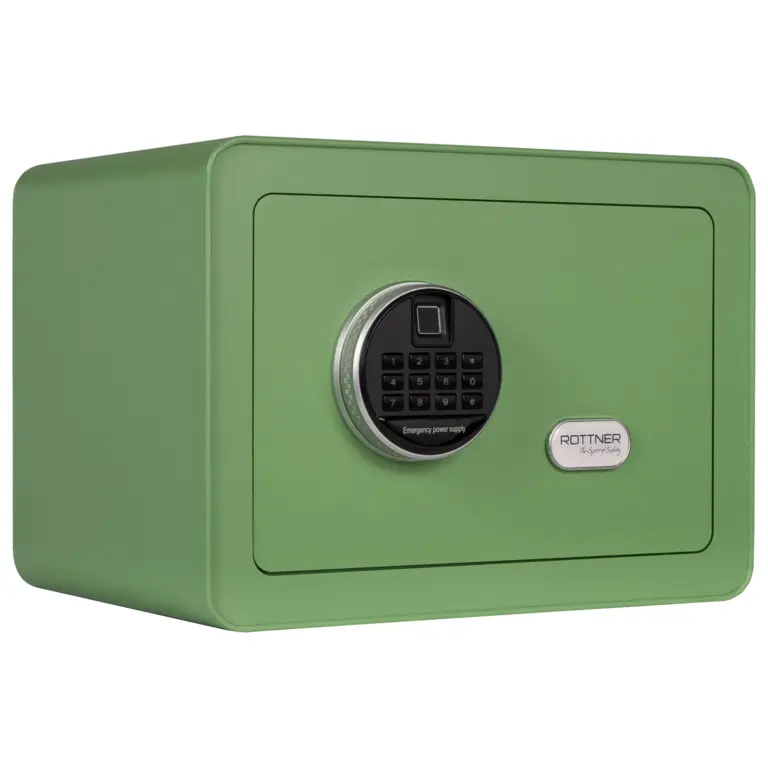 Rottner Möbeltresor Vintage-Green Elektronikschloss inkl. Fingerprint – Ansicht 1