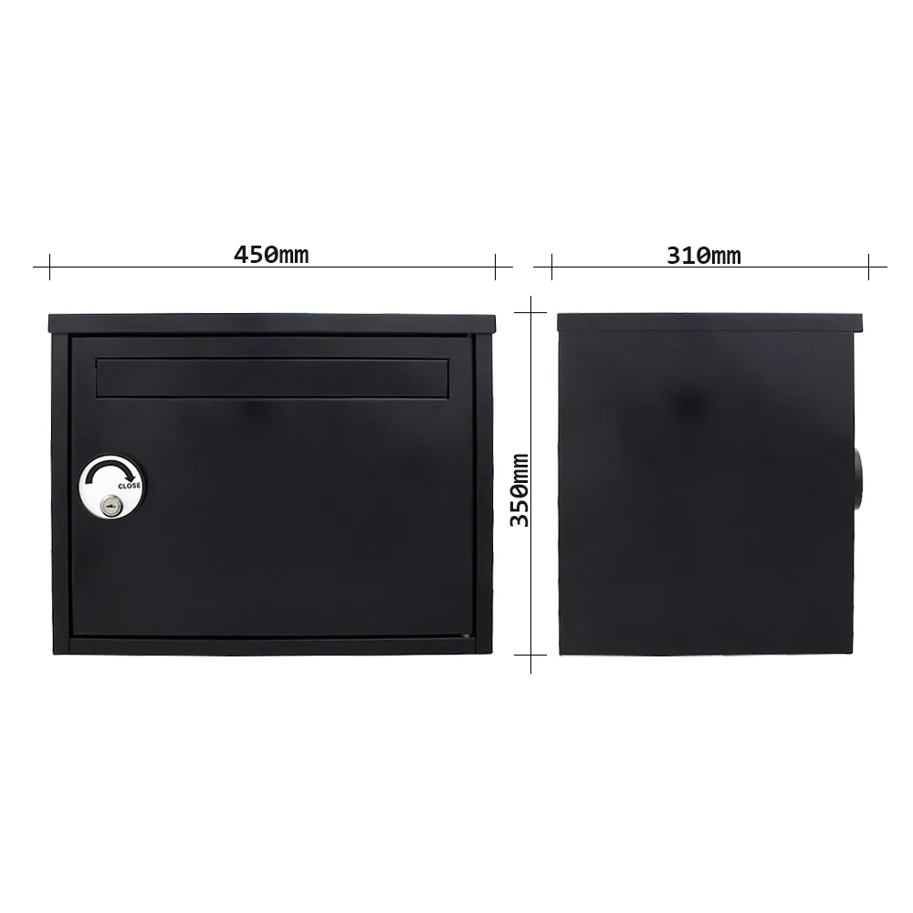Rottner Paketbriefkasten Paketbox Parcel Keeper schwarz – Ansicht 3