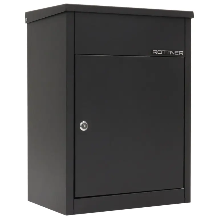 Rottner Paketbriefkasten Parcel Keeper 500 schwarz – Ansicht 1