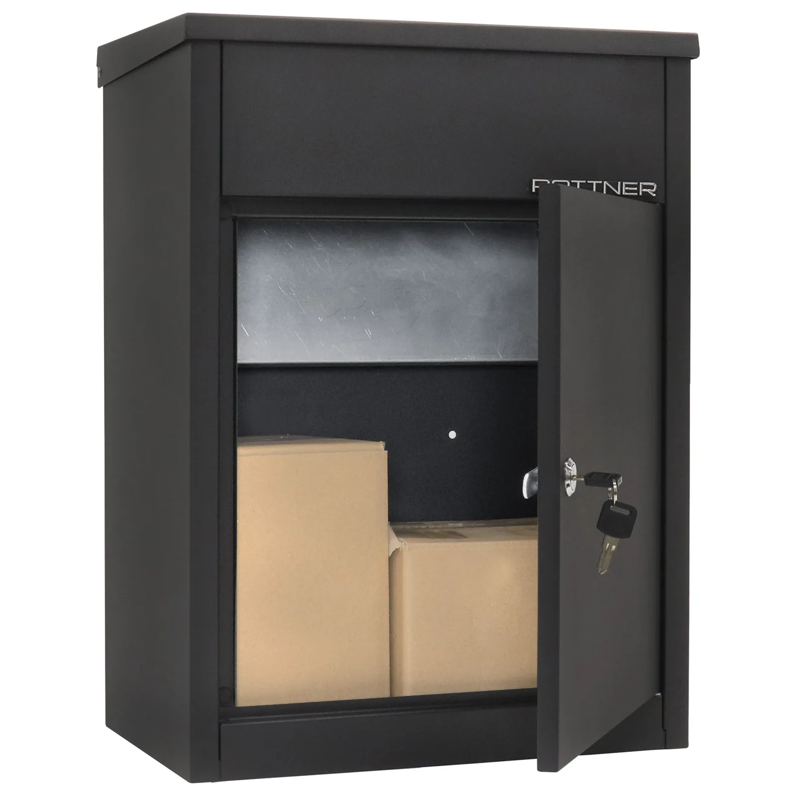Rottner Paketbriefkasten Parcel Keeper 500 schwarz – Ansicht 3