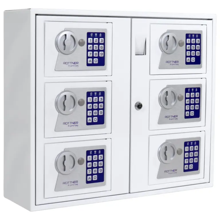 Rottner Schlüsselausgabe Keysystem 6 Indoor Elektronikschloss weiß – Ansicht 1