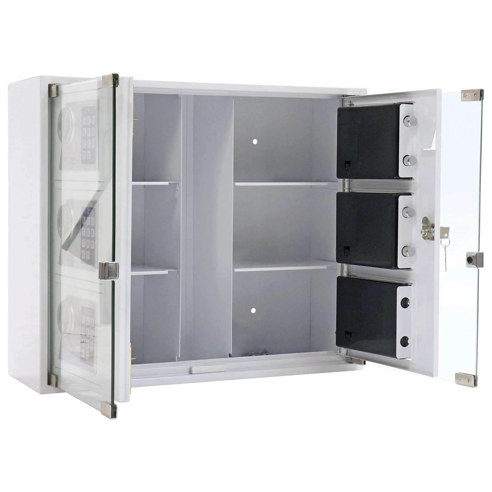 Rottner Schlüsselausgabe Keysystem 6 Outdoor Elektronikschloss weiß – Ansicht 2