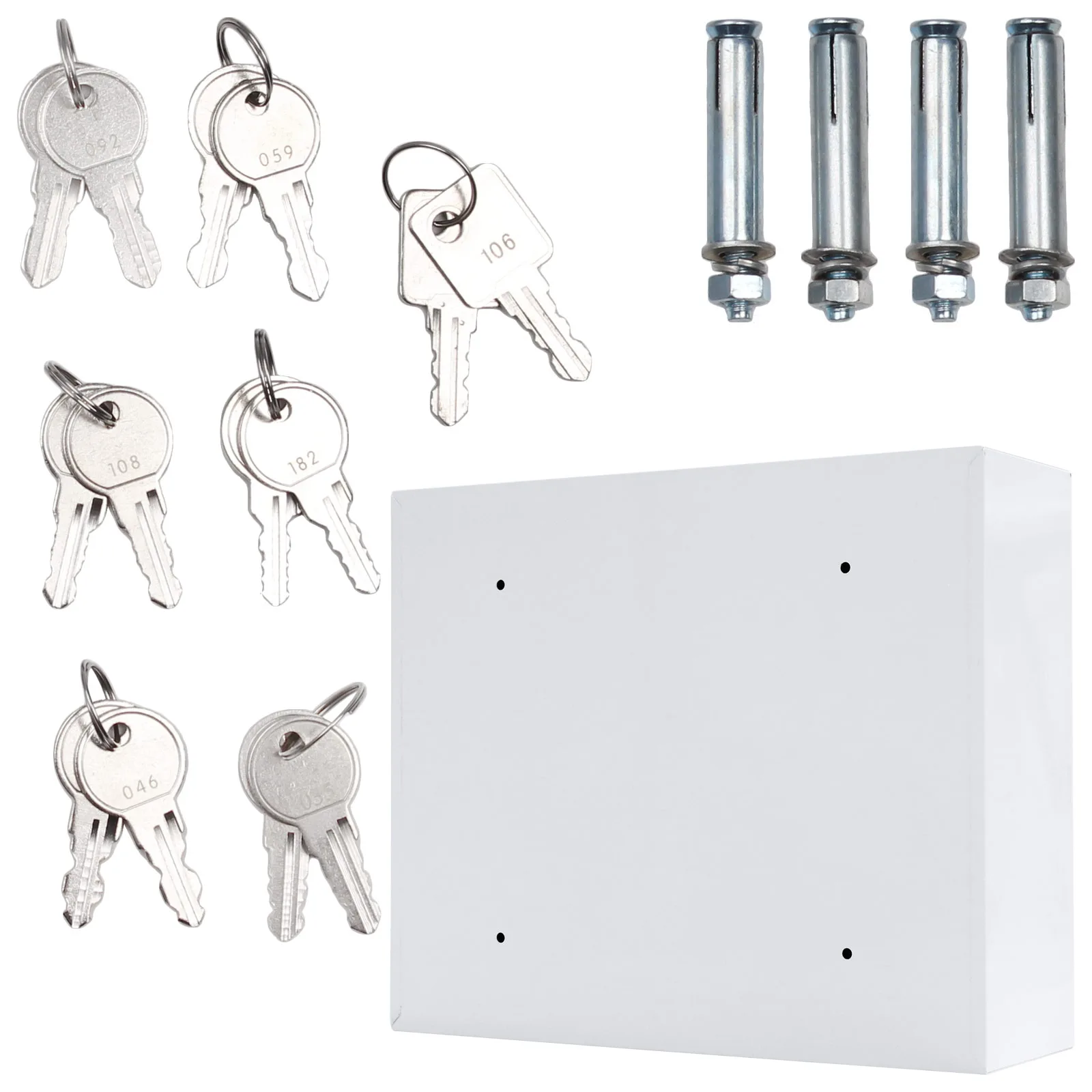 Rottner Schlüsselausgabe Keysystem 6 Outdoor Elektronikschloss weiß – Ansicht 5