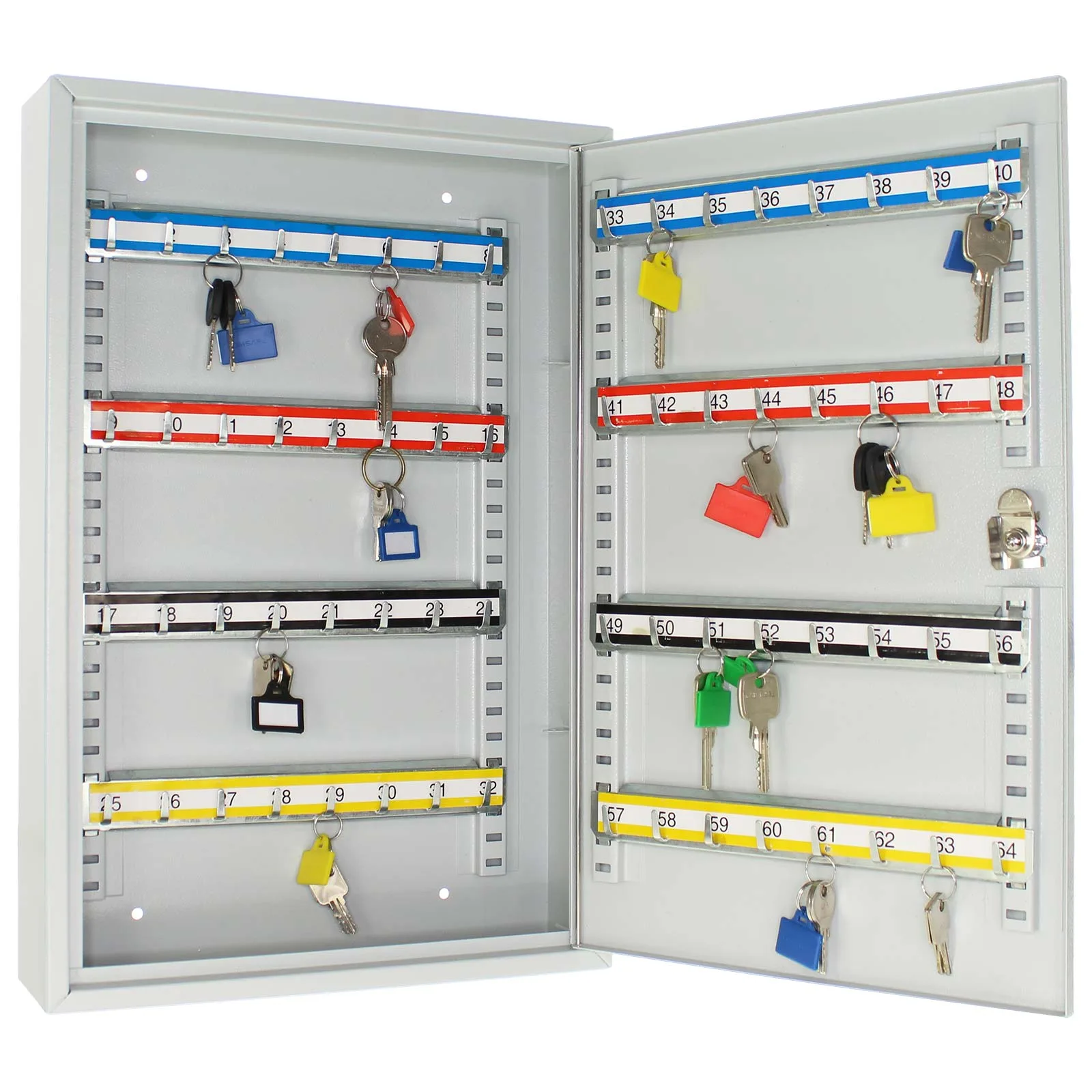 Rottner Schlüsselschrank eintürig S 64 Zylinderschloss – Ansicht 2