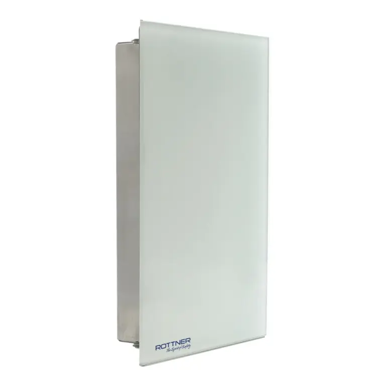 Rottner Schlüsselschrank Key Glass White Magnetverschluss – Ansicht 1