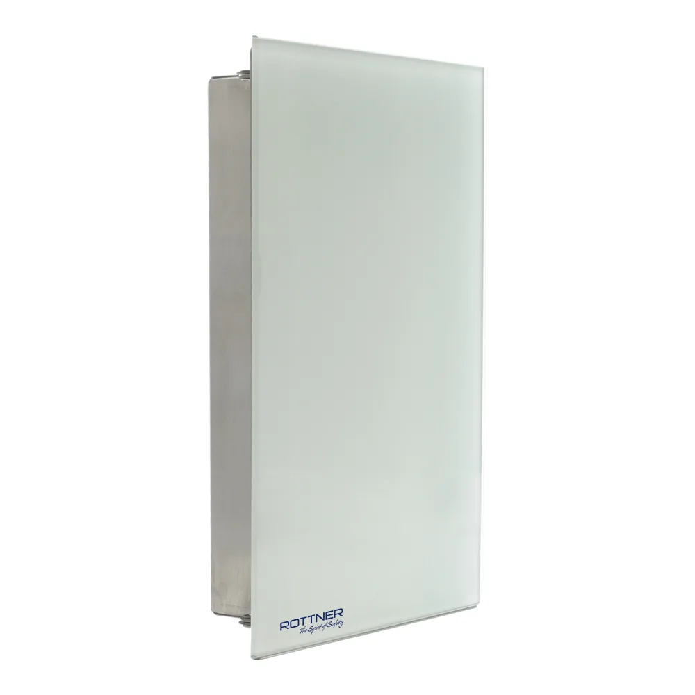 Rottner Schlüsselschrank Key Glass White Magnetverschluss – Ansicht 1