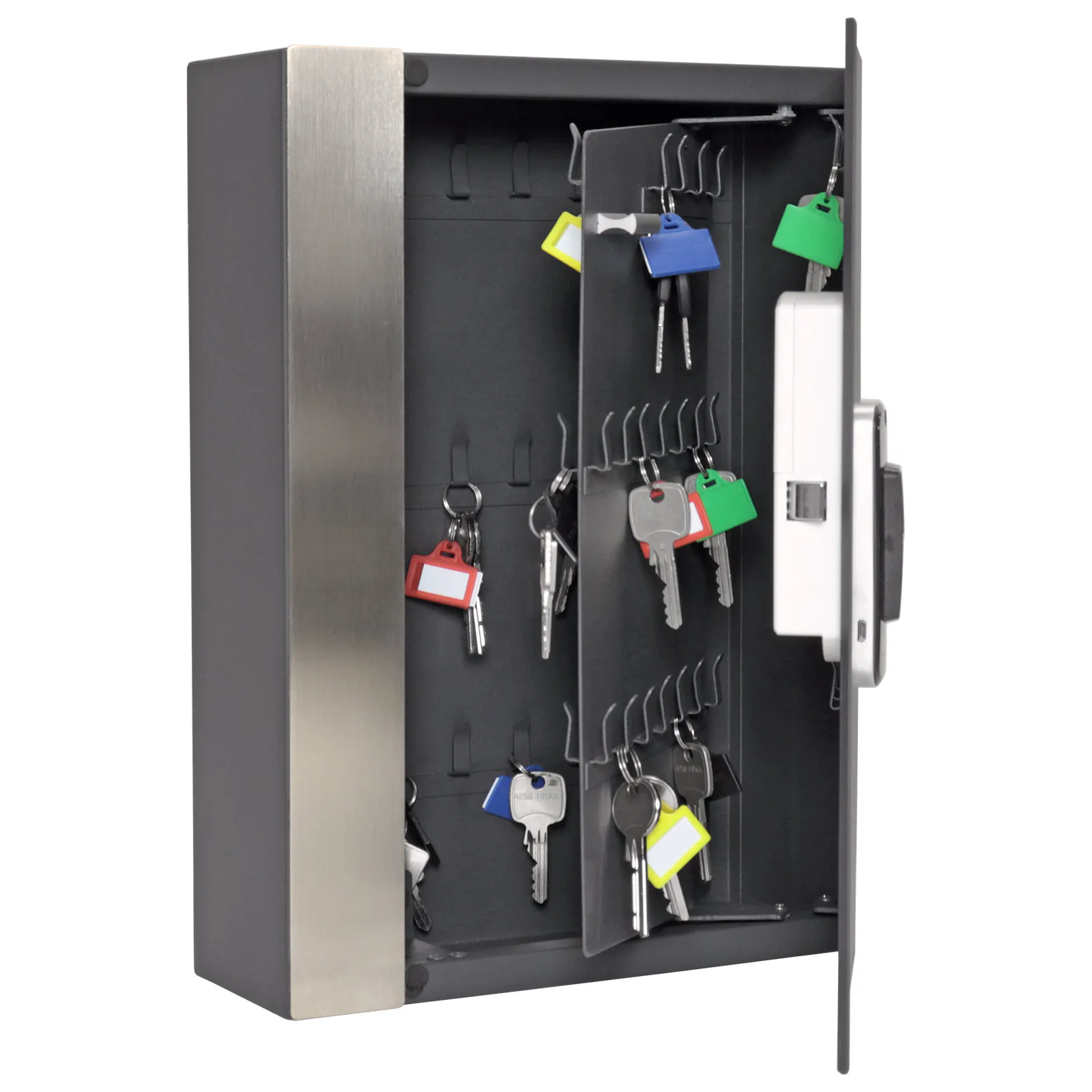 Rottner Schlüsselschrank Key Pro 68 Fingerprint anthrazit – Ansicht 3