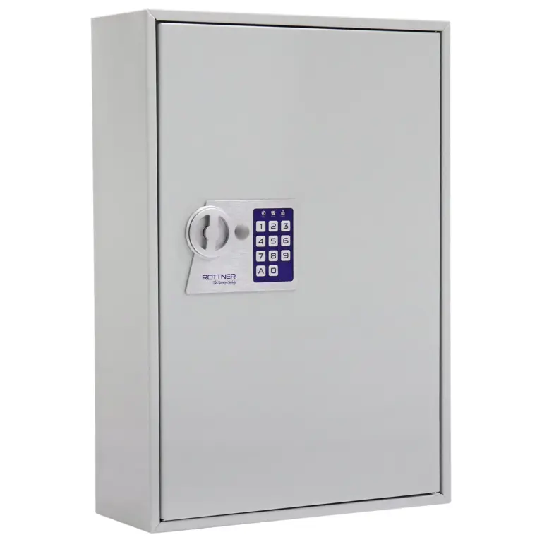 Rottner Schlüsselschrank S 200 Elektronikschloss lichtgrau – Ansicht 1
