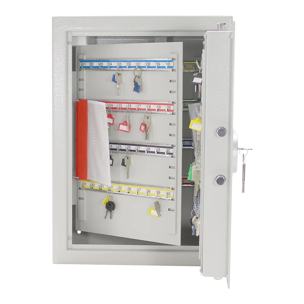 Rottner Schlüsseltresor ST 100 Premium Doppelbartschloss grau – Ansicht 2