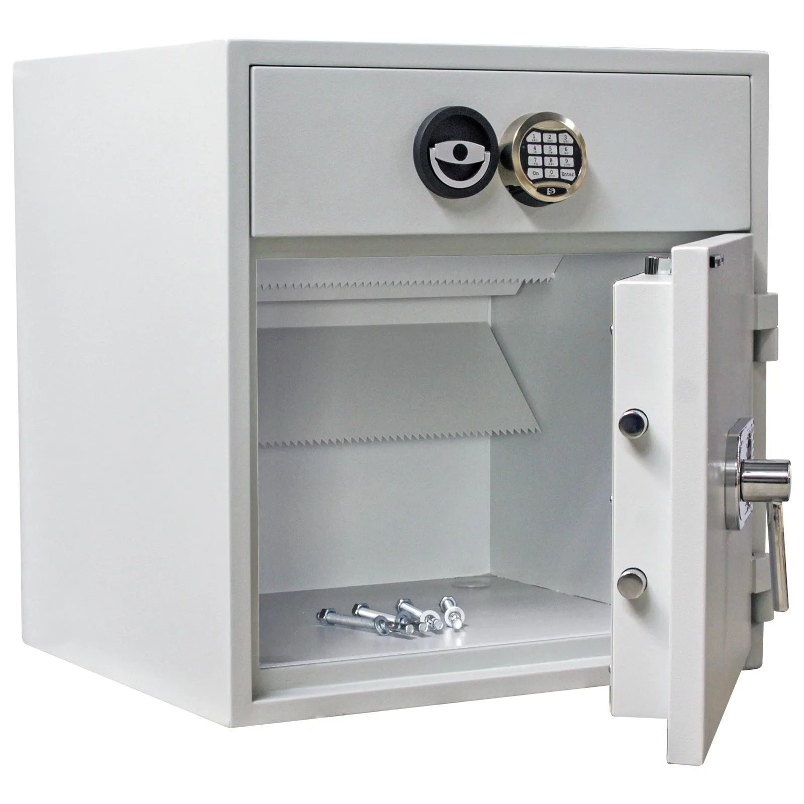 Rottner Schubladentresor D1-70 EL/EL lichtgrau – Ansicht 2