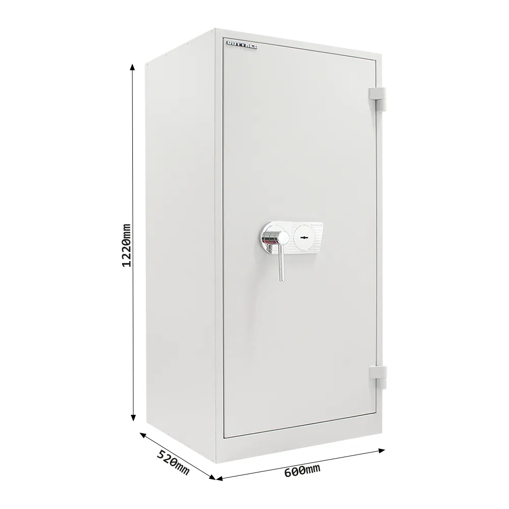 Rottner Stahlbüroschrank Office 1 Premium Doppelbartschloss lichtgrau – Ansicht 4