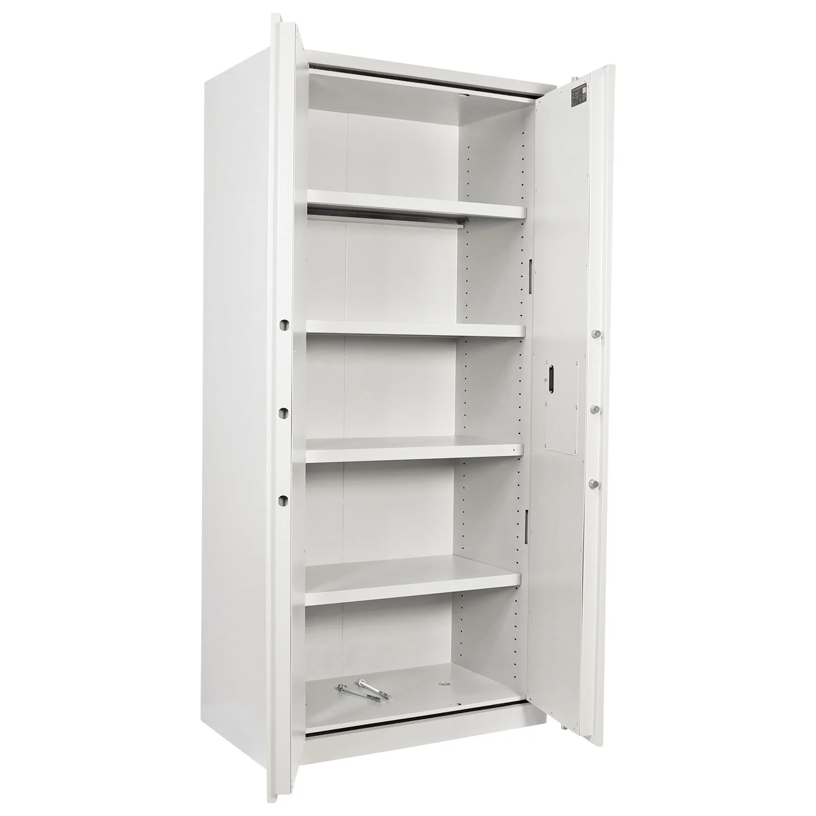 Rottner Stahlbüroschrank Office 3 Premium Elektronikschloss lichtgrau – Ansicht 2