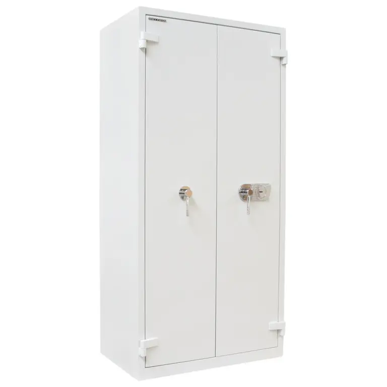 Rottner Stahlbüroschrank S2 Office 3 Fire Premium Doppelbartschloss lichtgrau – Ansicht 1