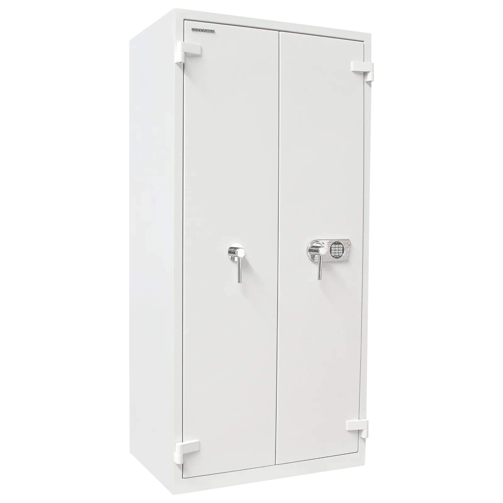 Rottner Stahlbüroschrank S2 Office 3 Fire Premium Elektronikschloss lichtgrau – Ansicht 1